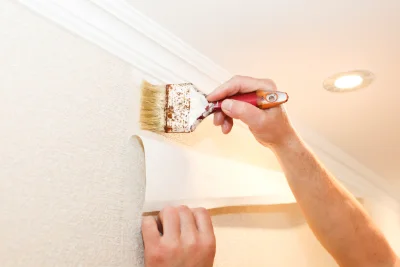 Pose de papier peint à Prugny — revêtements muraux et toiles de verre